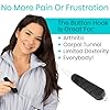 Vive Button Hook with Zipper Pull - Dressing Helper Assist Tool for Arthritis - One Hand Shirt & Coat Buttoning Aid, Disability, Handicapped, Seniors, Elderly - Limited Dexterity, Wide Grip Handle