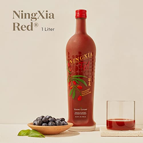 Young Living Ningxia Red Dietary Supplement - Antioxidant Drink - 1 Liter, 2 Pack #TOP2