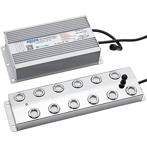 Mxmoonant Mist Maker 12 Head Ultrasonic Fogger 8.4L/H Fogger Humidifier 400W for Hydroponics Landscape Festival Atmosphere Food Preservation (Mist Maker, 12-head) Cover