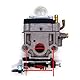 Ewillownm Kompatibel mit neuem Vergaser für Walbro WYK-233A Echo A021001340 PAS280 PPF280 PPT280 SRM280 Trimmer Vergaser