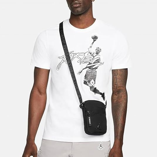 JORDAN 9A0631-K5X AIRBORNE FESTIVAL BAG Shoulder Bag, Black