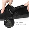 riemot Mens Moccasin Slippers Winter Soft Memory Foam House Shoes Warm Slip on Microsuede Slippers Indoor Outdoor with Fluffy Lining US6-14
