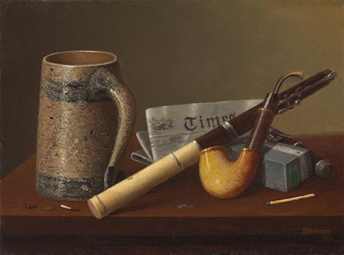 Lienzo de pintura Flauta y tiempos de William Michael Harnett para decoraciones del hogar