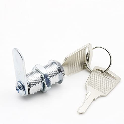 VCHEL Mini Serratura A Camma Con 2 Chiavi Diametro 12 Mm In Lega Di Zinco Facile Da Installare Per Ferramenta Per Mobili Per Cassetti Dell'armadio,Lunghezza 25mm