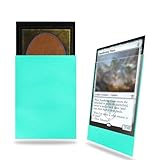 Mint Green Card Sleeves 200 Pack, Standard Card Sleeves Sturdy Sleeves Matte Back Finish, Perfect Shuffling - Protect All Your Trading Cards Collectible Cards by Fabmaker, Never Tear