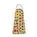 Colors are Free Delantal divertido con estampado de leopardo