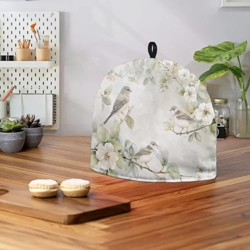 Image of Hummingbird Tea Cozy for Teapot Insulated Floral Tea Pot Cozy Home Decor Tea Cosy for Teapot Kitchen Accessory Tea Pot Cover