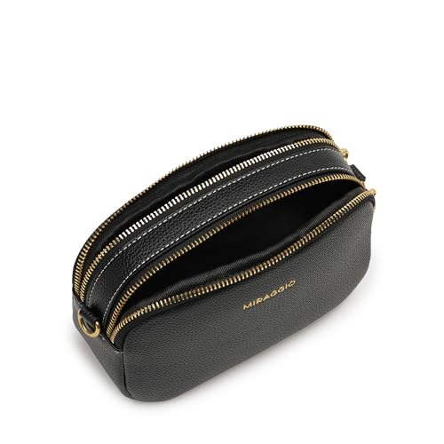 Image of Miraggio Beck Crossbody Bag With Adjustable & Detachable Wide Sling Strap | Solid Sling Bag