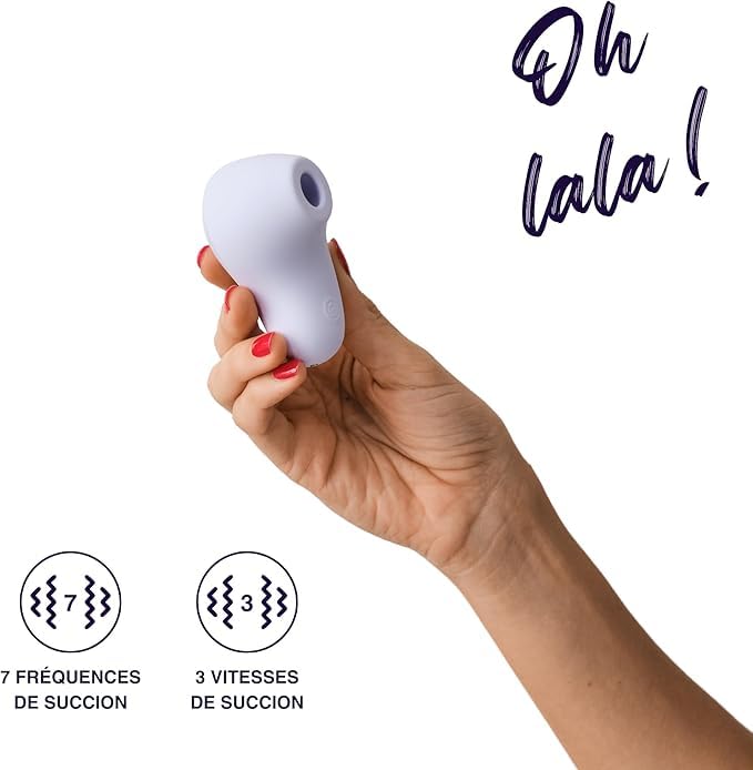 Mon Amour Stimulateur Succion Intime - 3 Vitesses 7 Fréquences Silicone | Stimulation sans contact, recharge magnétique, silicone doux ABS, étanche IPX7, 50-100 min autonomie, discret moins de 55 dB
