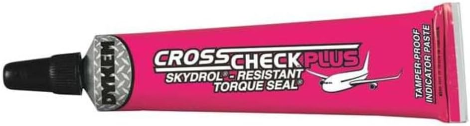 Dykem 83420 Cross-Check Plus Aviation Grade Torque Seal - Skydrol Resistant Pink 1 oz Tube