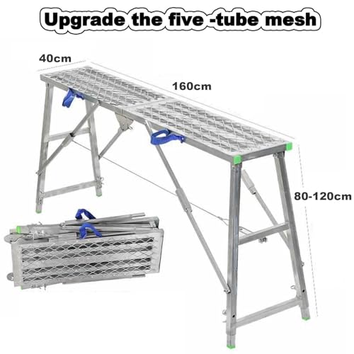 Échafaudage polyvalent contre la peur du vide grâce à sa plateforme stable de 140 cm - 3