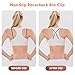 Megecaa Bra Clips to Make Racerback - 12Pcs Bra Strap Clips for Racerback Clear Bra Strap Holders for Slipping Woman Girl Accessories