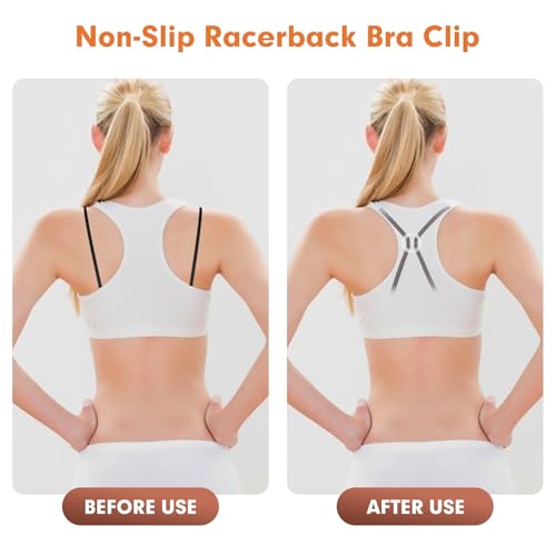 Image of Bra Clips to Make Racerback - 12Pcs Bra Strap Clips for Racerback Clear Bra Strap Holders for Slipping Woman Girl Accessories