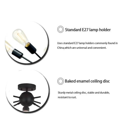 Plafonnier industriel E27 pour illuminer efficacement une pièce sombre
