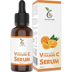Vitamine C Serum 20% met Hyaluronzuur 50ml, vegan – Anti-aging gel met voedende druivenpitolie en aloë vera – Vitamin C Serum for face with hyaluronic acid