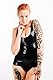 Rubberfashion Latex Hemd - Rubber Damen Shirt ohne Ärmel - für Frauen schwarz 0.4mm M