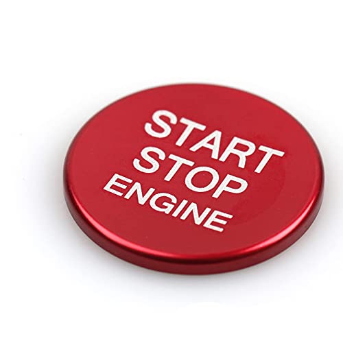Image of Car Engine Start Stop Button Cover Sticker Decal Push to Start Ignition Button Trim fits for Alfa Romeo Giulia 952 Stelvio 949 2016-2026 Accessories