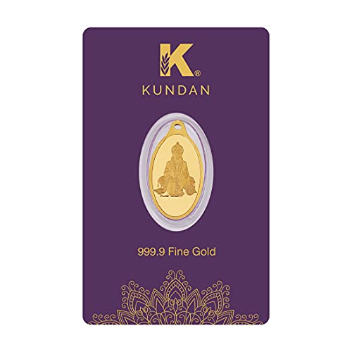 Kundan 24K (999.9) Hanuman Ji Gold Pendant - Image 4