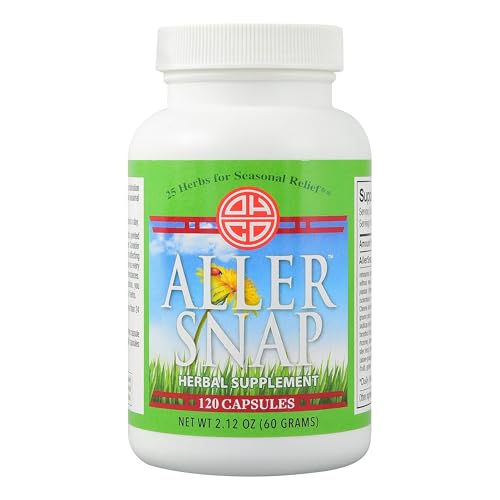 OHCO Aller Snap - Chinese Herbal Supplement with 25 Herbs for Seasonal Allergy Symptoms, Irritation - Non-Drowsy, Non-Stimulating, Fast-Acting Natural Allergy Medication - 120 Capsules