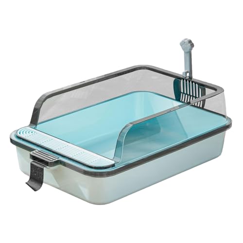 Bac à litière couvert pour chat lapin avec sac à déjections portable anti-odeurs - 2