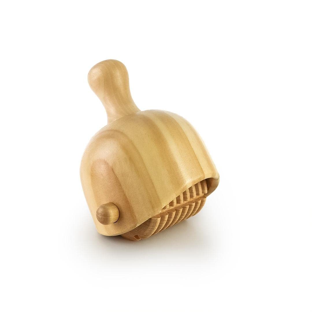 MADEROTERAPIA ESTETICA ESPAÑASwedish Cup with Roller | Swedish Roller Cup | Made of Pine and Lotus Wood | Designed by Aesthetic Spain