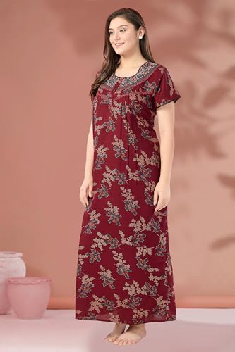 Image of Soulemo Women's Alpine Blended Printed Nighty 1635