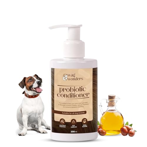Image of Dog Natural Conditioner,Moisturizes & Softens Coats for a Shiny, Healthy Finish, No Parabens & Sulfates, Ideal for Labrador, Golden Retriever, Shih Tzu & All Breeds,200ml