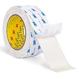 3M Double Sided Tape 2'×16.5Ft, Mounting Tape Heavy Duty No Residue, Removable PE Foam Tape Strips, Extra Strong Adhesive Tape Waterproof for Walls Home Office Decor Crafts Paint Picture Poster