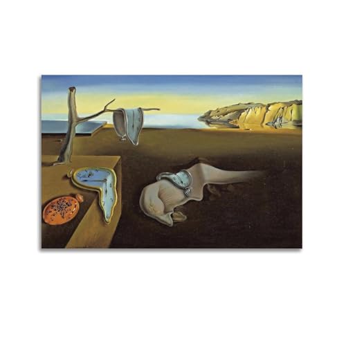 Salvador Dali�i�L���̌Ŏ��j�|�X�^�[�L�����o�X�ǉ�o�X���[�� �x�b�h���[�� �I�t�B�X�����A�[�g��i20x30inch(50x75cm)