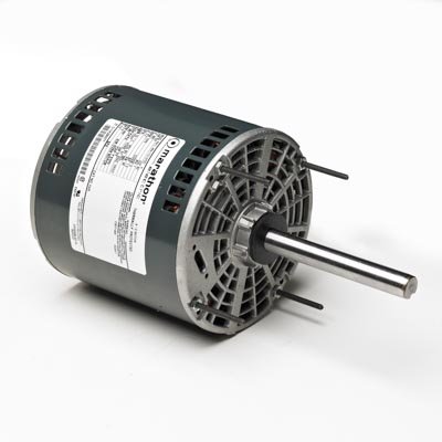 Marathon X085 48Y Frame Open Air Over 48A11O678 Condenser Fan Motor 3/4 hp, 1075 RPM, 208-230 VAC, 1 Phase, 2 Speeds, Ball Bearing, Permanent Split Capacitor, Thru-Bolt