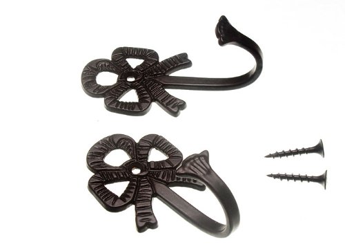 Crochet embrasse rideau grand arc pour maintenir vos doubles rideaux épais