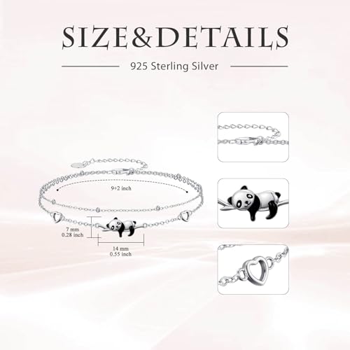 Image of 925 Sterling Silver Layered Ankle Bracelets for Women Jewelry Gifts | 925 Sterling Silver Layered Sea Turtles /Elephant /Wave Anklet Animal Bracelet Summer Ocean Beach Jewelry Gifts for Women