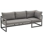 OUTLIV. Ecklounge Set Florenz Dunkelgrau