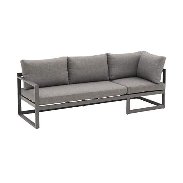 OUTLIV. Ecklounge Set Florenz Dunkelgrau