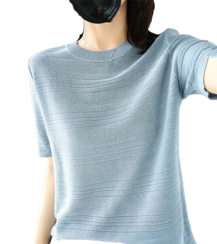 T-shirt en coton respirant Kelsiop pull fin et ample anti-transpiration