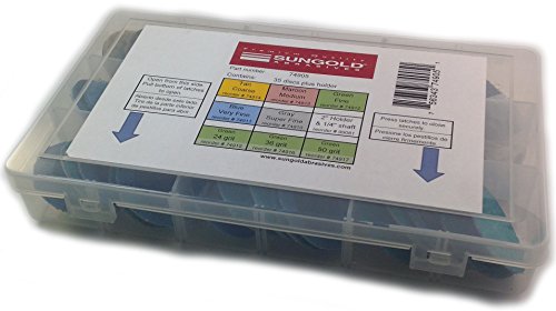 Sungold Abrasives 74905 Sun-Brite Surface Conditioning Disc Assortment with Back-Up Pad and Storage Case, 2-Inch (25/box)
