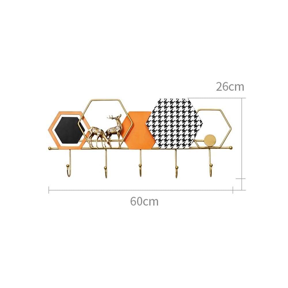 Gancho para Colgar en la Pared Perchero Decorativo de Pared for Entrada con Ganchos creativos for Abrigos, Bolsos, Llaves y Bufandas. Perchero Decorativo(Pequeño)