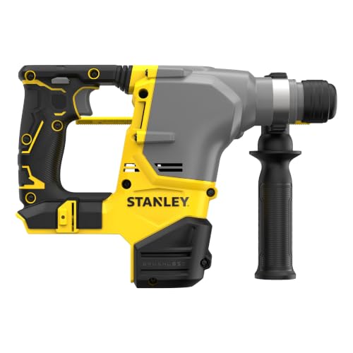 Image of STANLEY FATMAX SBH910M1T-B1 20V MAX CORDLESS Brushless 3-Mode SDS-Plus Rotary Hammer Kit | 1100 RPM | 2.5 Joules Impact Energy Power Tool with 1x 4.0Ah V20 Battery, Charger and Pro-Stack Storage Case