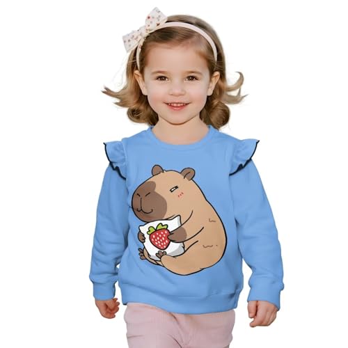 ZFRXIGN Graphic Crewneck Sweatshirt for Kids 1-8 Years Long Sleeve Hiking Shirt for Casual Wear