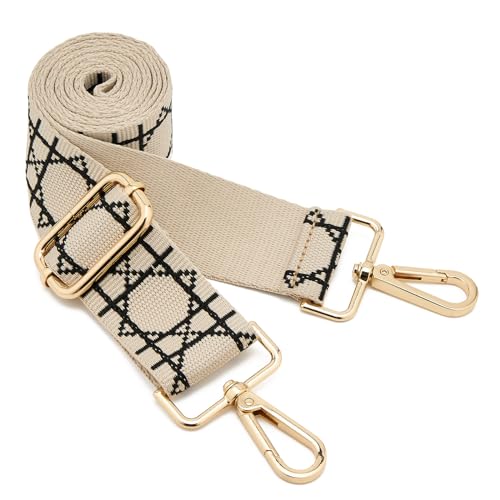 Image of ZOOEASS Wide Shoulder Strap Adjustable Replacement Belt Guitar Style Crossbody Bag Handbag Strap Multicolor Canvas Straps(Wide:1.5in)(Color37)