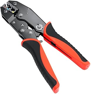 Sanuke Crimping Tool for Insulated Electrical Wire Connectors, Ratcheting Wire Crimper - Wire Crimp Tool - Crimping Pliers for AWG 22-10 Terminal Crimper