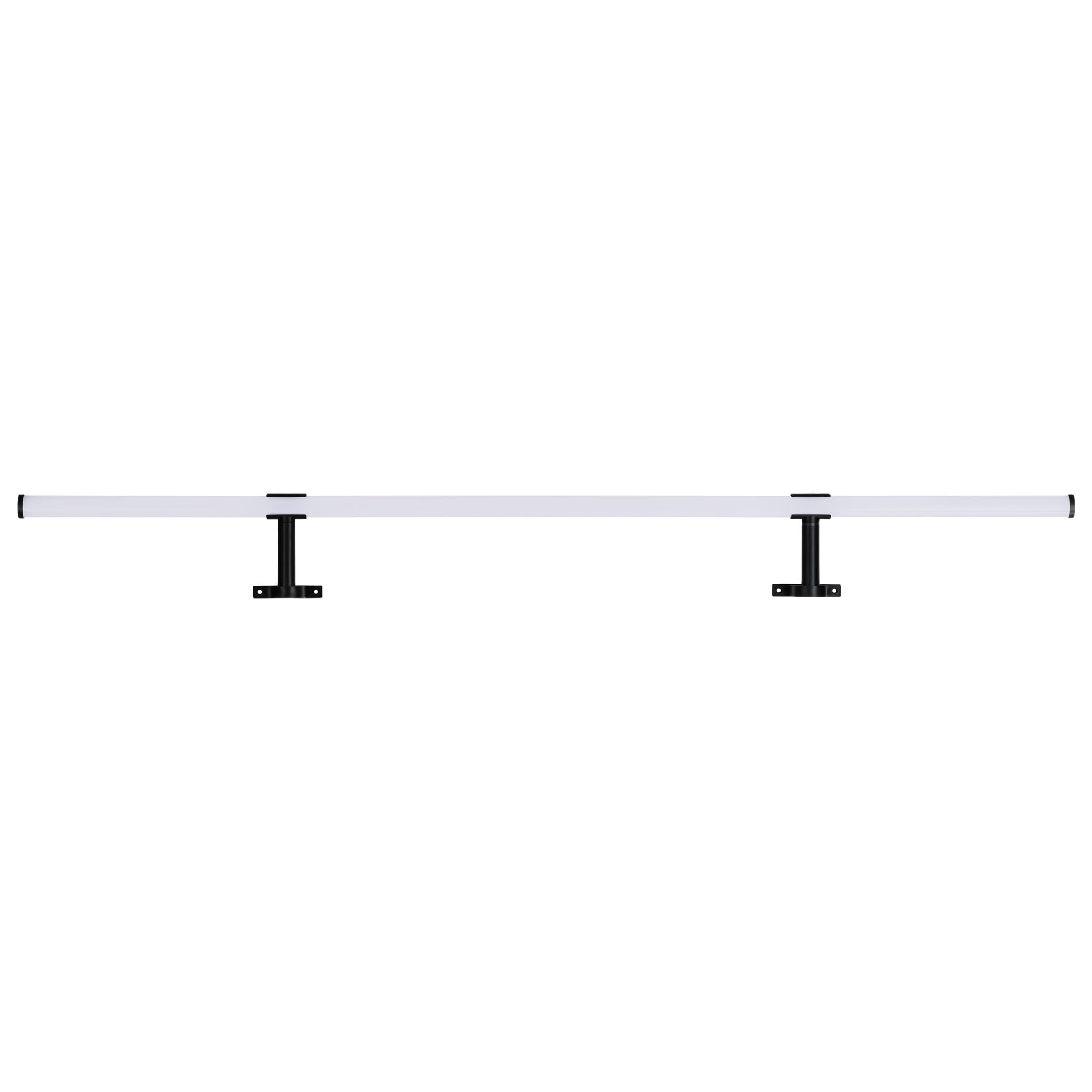SEBSON Spiegelleuchte Bad 120cm auf Schrank, Klemmleuchte - neutralweiß | LED Spiegellampe auf Schrank & am Spiegel geklemmt - 4000K 12W 1550lm, Badezimmer IP44, rundum 360°, 1200x117x50mm