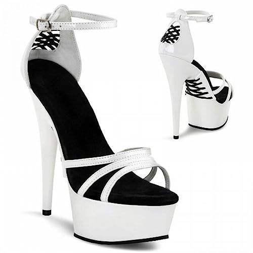 Sandales talons hauts 15cm à design talons fins ultra stables pour scène