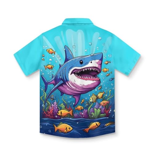 Upetstory Kids Button Down Shirt for Boys T-Shirt Size 1-16 Years Old4