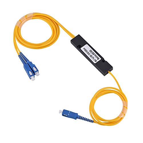 Divisor de fibra óptica, 1 a 2 SC monomodo Baixa perda de inserção Divisor óptico cônico para FTTX/R
