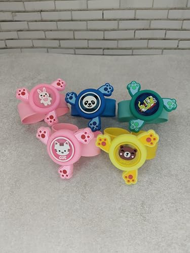 Image of Spinning Slap Band | Cute Cartoon Bracelet for Kids | Wrist Band with Flashing Lights | Return Gift for Birthday