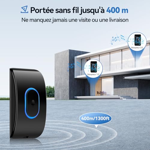 Sonnette sans fil exterieur etanche pour le confort de votre maison - 3