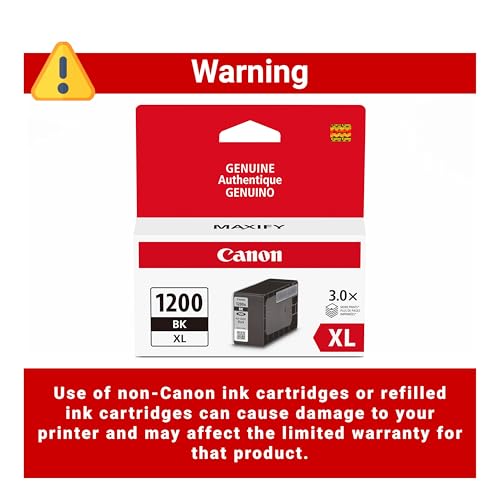 Canon PGI-1200 Genuine Pigment Black Ink Tank, Compatible with MB2120, MB2720, MB2020, and MB2320 Printers - image 5