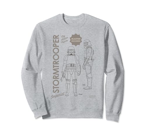 Sweatshirt Star Wars The Mandalorian Stormtrooper noir pour fan