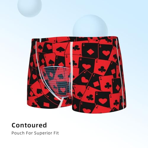 Boys' Cotton Boxer Brief Soft Underwear-Playing Cards4